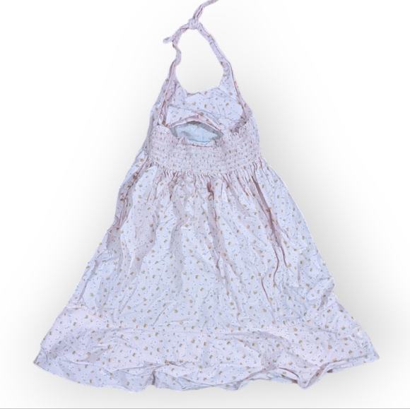 Size 3 Toddler Girl Laura Ashley Sundress, Halter Style, Light Pink with Flowers - Picture 3 of 5